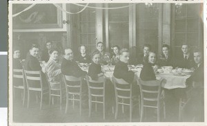 Dinner at the First Church of Christ Church Building, Frankfurt, Germany, 1949