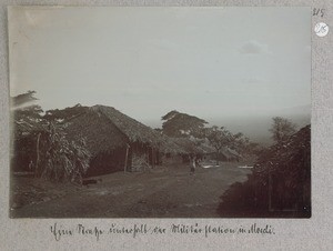 A street below the military station in Moshi, Moshi, Tanzania, ca.1900-1909