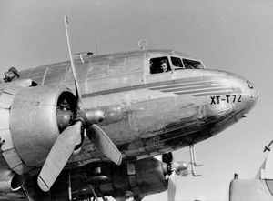 Peking airfield 16.12.1948. The evacuation during the civil war in China was made here by the L