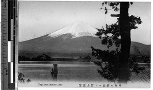 Mount Fuji from Motosu Lake, Japan, September 1, 1913