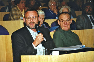 Landsmødet 1999 på Nyborg Strand, Nyborg. fra venstre: Sten Erik Løfgren, Theodor Jørgensen