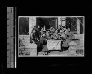 Participants in song contest, St. Mary's School, Shanghai, China, 1923