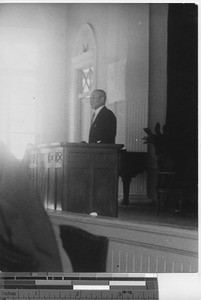 Commencement exercises at the Maryknoll Academy at Dalian, China, 1937