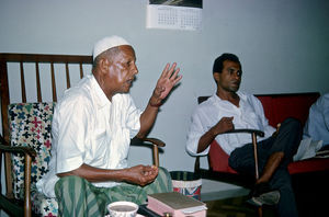 Mubarak Ibrahim conducting Bible study in 1967