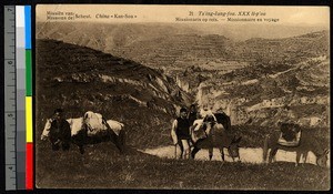 Traveling in the mountains, China, ca.1920-1940