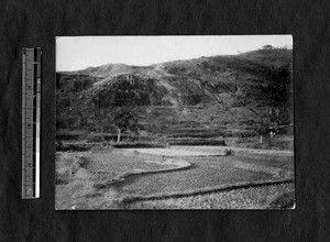 Fields and hillside, Bohea Hills, Shaowu, Fujian, China, ca.1929