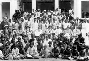 Group photo on occasion of the DMS Delegation to India in Nov. 1923-Jan. 1924. The Delegates we