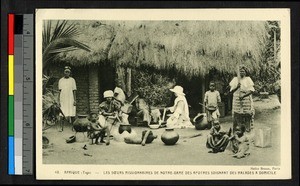 Medical treatment at home, Togo, Africa, ca. 1920-1940