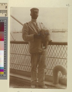 Captain of the S.S. Nevasa, Zanzibar, Tanzania, ca.1901