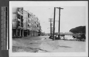 View of parade path, Guangzhou, Guangdong, China, 1925