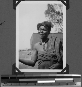 Woman with fur bag on the shoulder, South Africa East