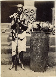 Man from Ashanti with drum