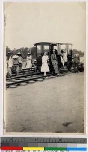 A small railroad car, Haizhou, Jiangsu, China, ca.1924