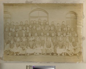 Indigenous men from the Manchuria mission field, China, 1888