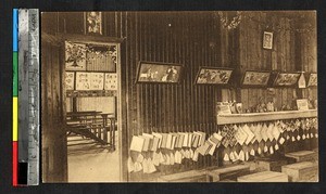 Interior of school, Lubumbashi, Congo, ca.1920-1940