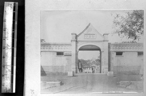 Gate to ABCFM compound, Beijing, China, ca.1900-1910
