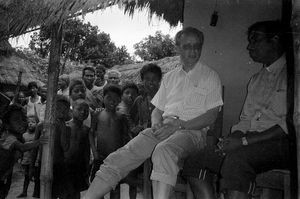 Bangladesh Lutheran Church/BLC, October 1991. Bishop Julius Paul from ELCM, Malaysia, visiting