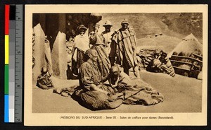 Women coiffing their hair, South Africa, ca.1920-1940