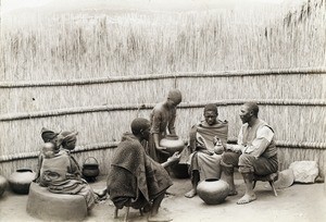 Men and children in Lesotho