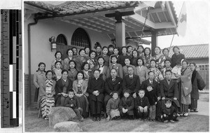 First graduating class of Otsu Typist School, Japan, ca. 1941