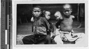 Street children at Luojing, China, 1935