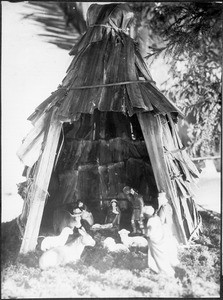 Christmas crèche: The infant Jesus in a Pare hut, Tanzania, 1927