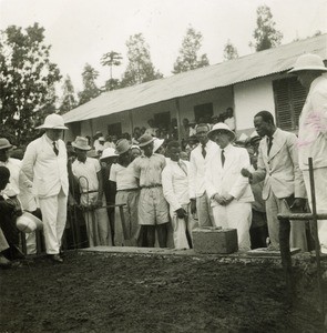 Construction of the church of Nkongsamba, in Cameroon