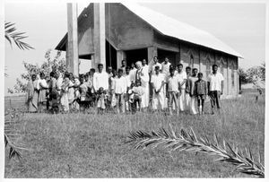 East Pakistan (from 1971 Bangladesh). Amnura Church (ahead of the extension in 1971), with the