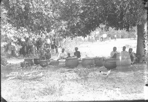 Women preparing a Christmas meal, Matutwini, Mozambique, 1908