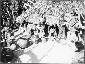 Women brewing beer, Tanzania, ca. 1911-1938