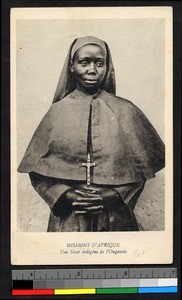 Indigenous nun, Uganda, Africa, ca.1920-1940