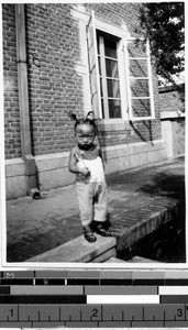 Young child at orphanange, Fushun, China, 1938