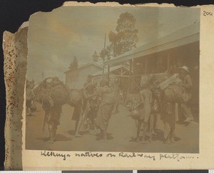 Railway station, Kikuyu, Kenya, 1918