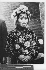 A Manchu bride at Fushun, China, 1940