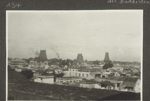 Madura. View of the town from the law courts