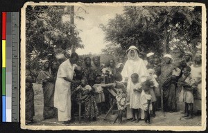 Caring for the sick, Catholic Mission of Kipako, Congo, ca.1920-1940