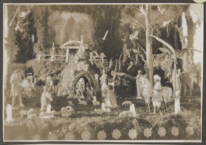 Christmas crib in the chapel, Tanzania