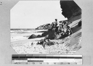 Family at the beach, Wagenhuiskrans, South Africa