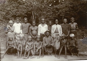 Eben Avo with christian people, in Gabon