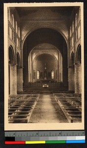 Interior of Sacred Heart Church, Ankoro, Congo, ca.1920-1940