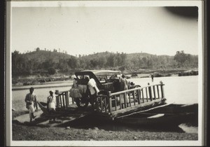 Crossing a river (with a car) 1928