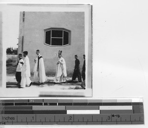 The Arch Deacon and Bishop at Jiangmen, China, 1949