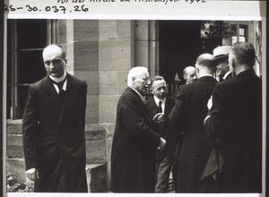 In front of the church, mission festival 1942