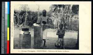 Baking the communion bread, Brazzaville, Congo, ca.1920-1940