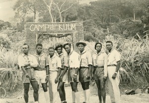 Men in charge of the scouts' camps, in Gabon