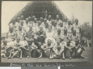 Rev. Ogilvie and hospital staff, Tumutumu, Kenya, September 1920