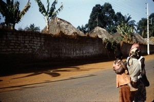 Outside the compound, Ngaoundéré, Adamaoua, Cameroon, 1953-1968