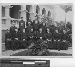 Maryknoll priests at retreat at Hong Kong, China, 1928