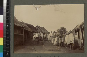 William Gale visiting villages, Madagascar, ca. 1920