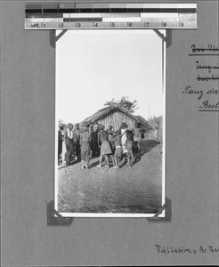 Dancing women and children in Bulambya, Tanzania, ca.1929-1930